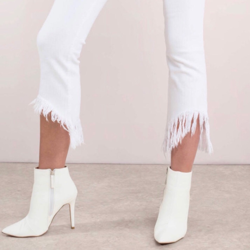 White Pistola Frayed Denim